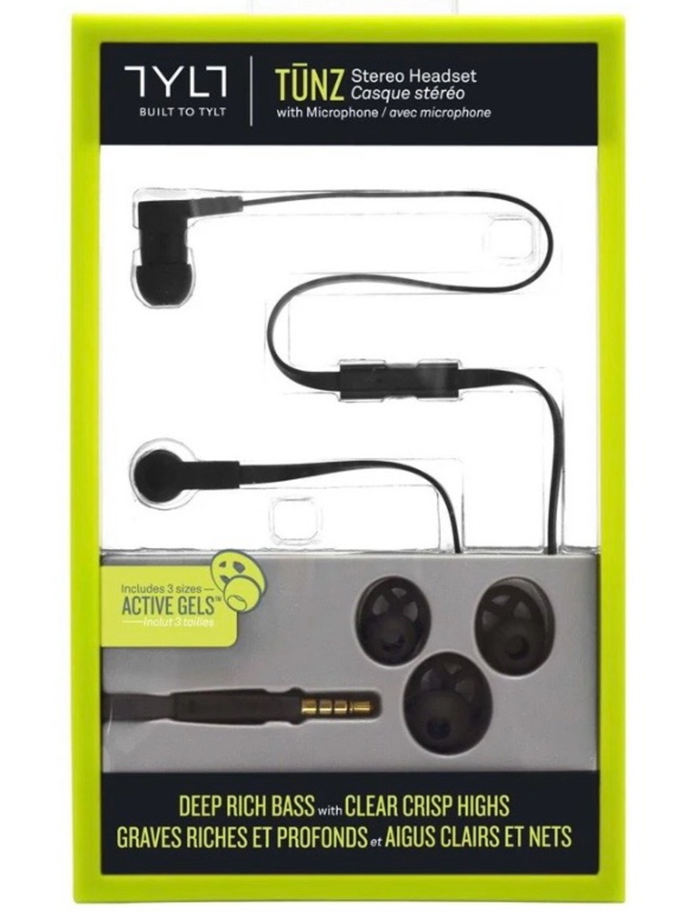 TYLT Tūnz Stereo Headset w. Microphone || Factory Sealed Wired Earbuds/Earphones